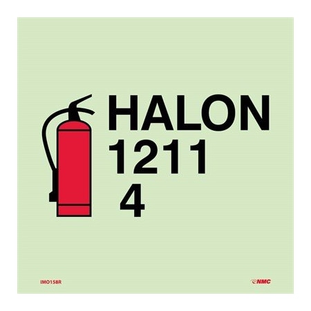 Symbol Fire Extinguisher Halon Imo Label